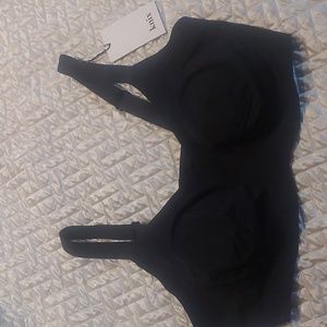 Knix Black Padded V Neck Evolution Bra, Size 8